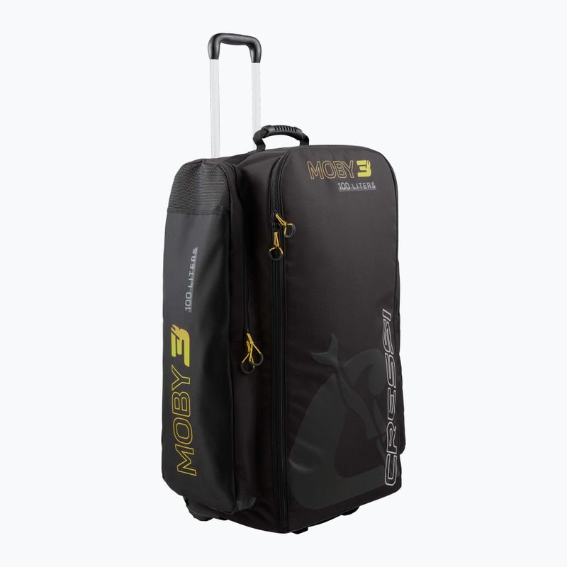 Cressi Moby 3 100 l travel bag black/yellow
