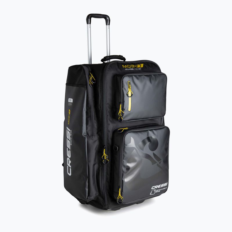 Cressi Moby 7 travel bag 115 l black/yellow