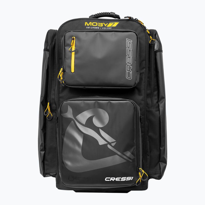 Cressi Moby 7 travel bag 115 l black/yellow 2