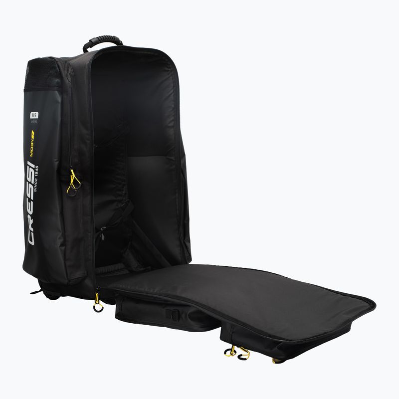 Cressi Moby 7 travel bag 115 l black/yellow 7