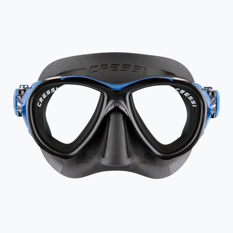 Cressi Naxos diving mask black/blue 2