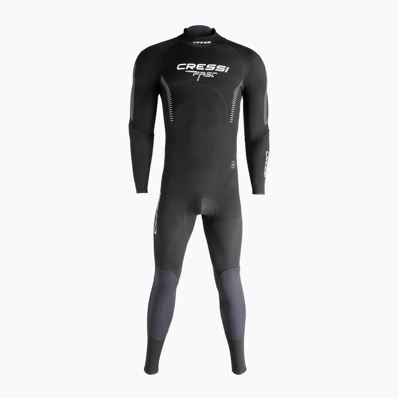 Men's wetsuit Cressi Fast Monopiece 1 mm black/grey 3