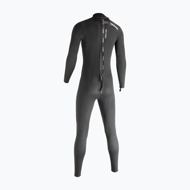 Women's wetsuit Cressi Fast Monopiece 1 mm black/grey 2