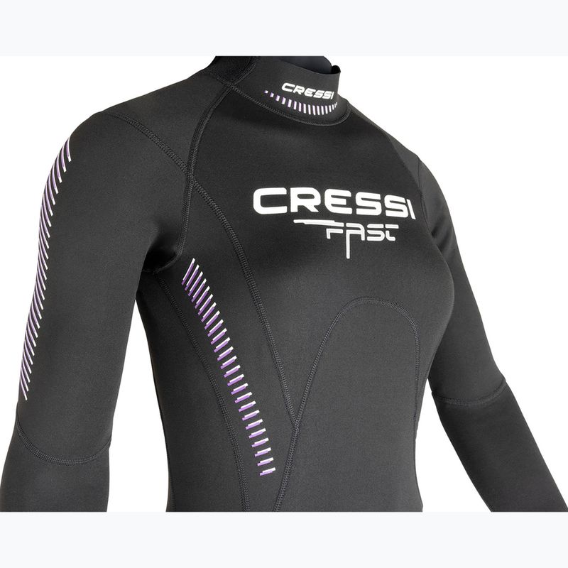 Women's wetsuit Cressi Fast Monopiece 1 mm black/grey 6