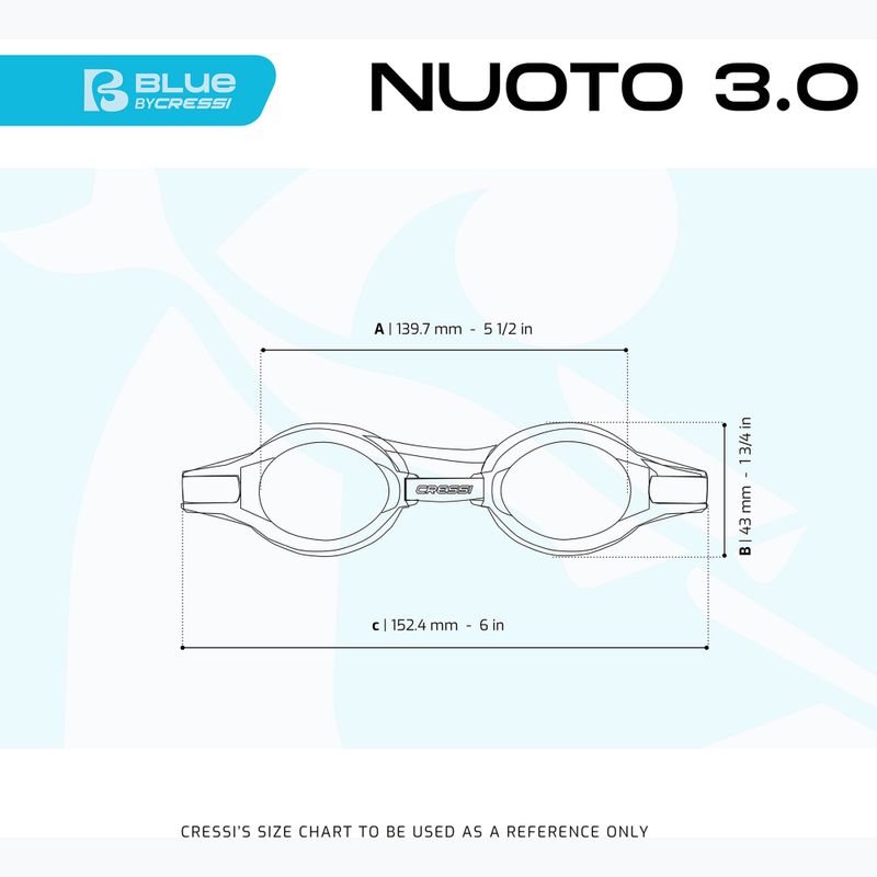 Cressi Nuoto 3.0 pink/clear swim goggles 4