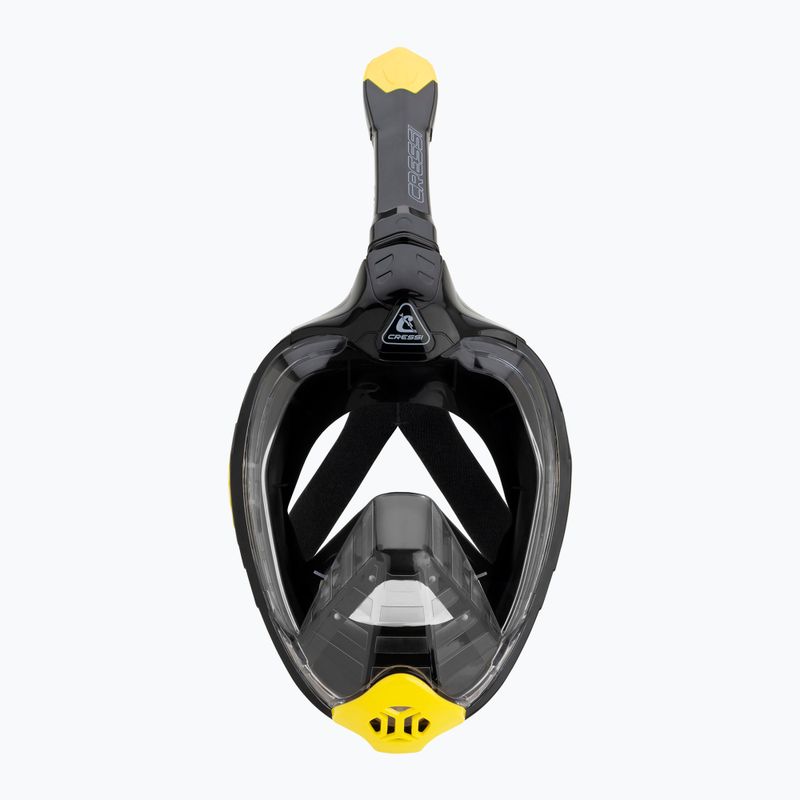 Cressi Bali Full Face snorkelling mask black/yellow 2