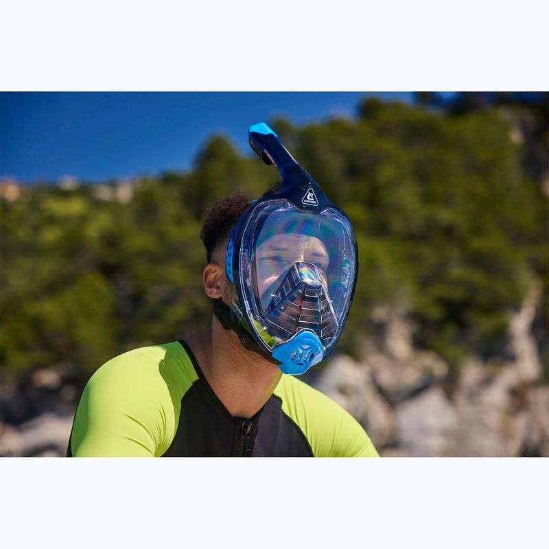 Cressi Bali Full Face snorkelling mask black/blue 7