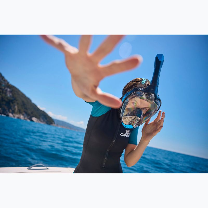 Cressi Bali Full Face snorkelling mask black/blue 10