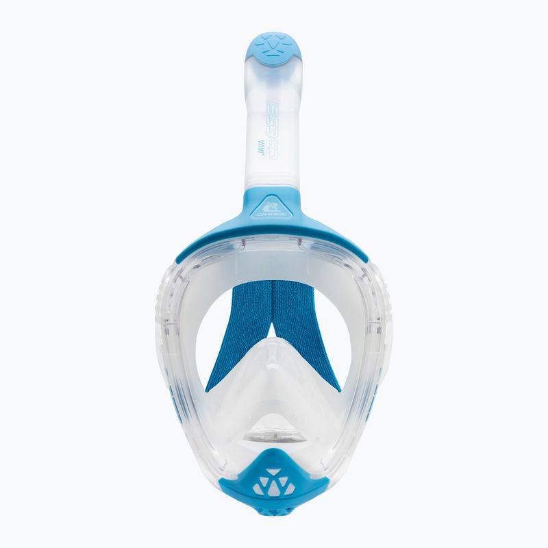 Full-face snorkelling mask Cressi Java Full Face clear/blue 3