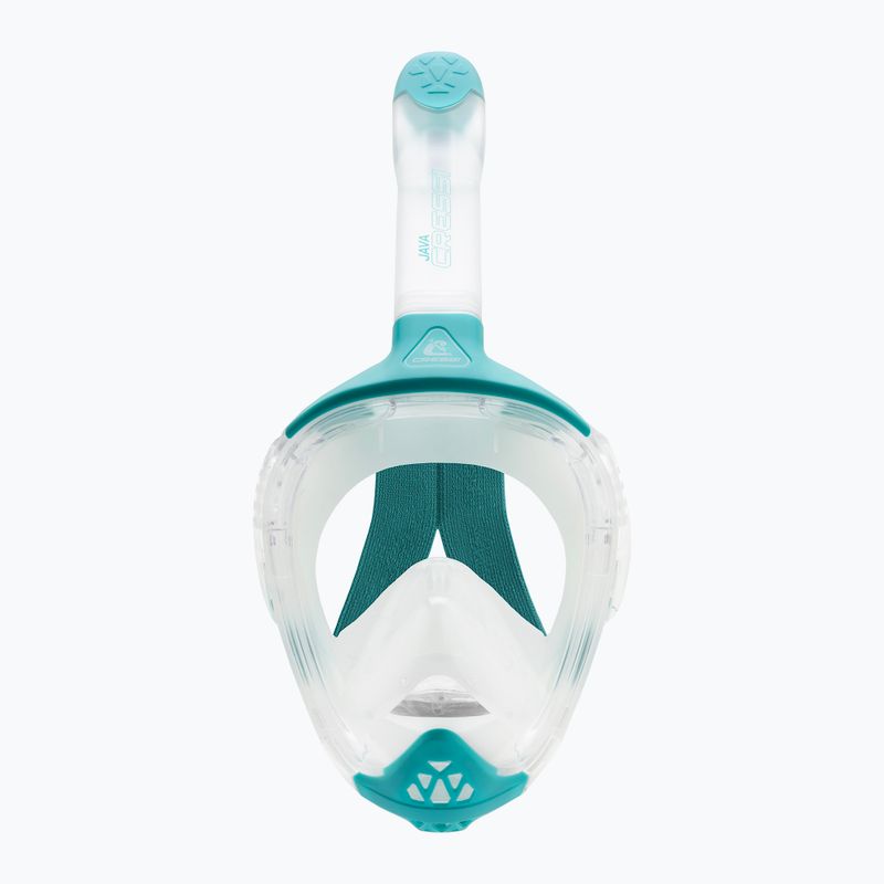 Full-face snorkelling mask Cressi Java Full Face clear/aquamarine 3