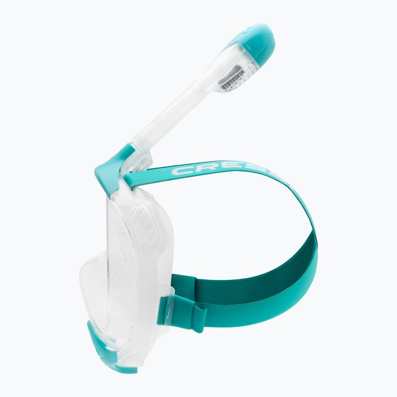 Full-face snorkelling mask Cressi Java Full Face clear/aquamarine 5