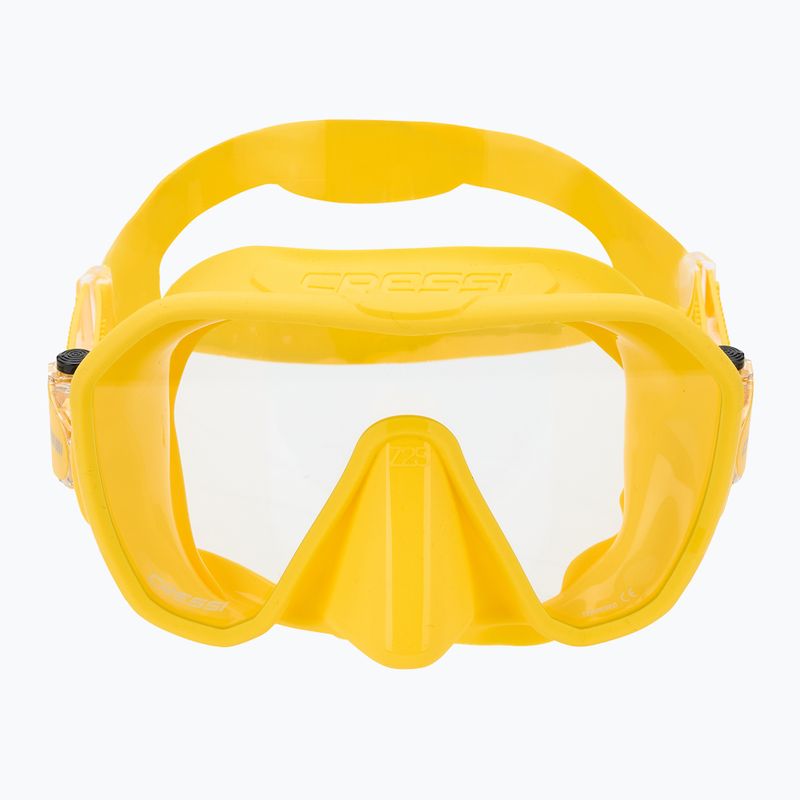 Cressi Z2 Small diving mask yellow 2