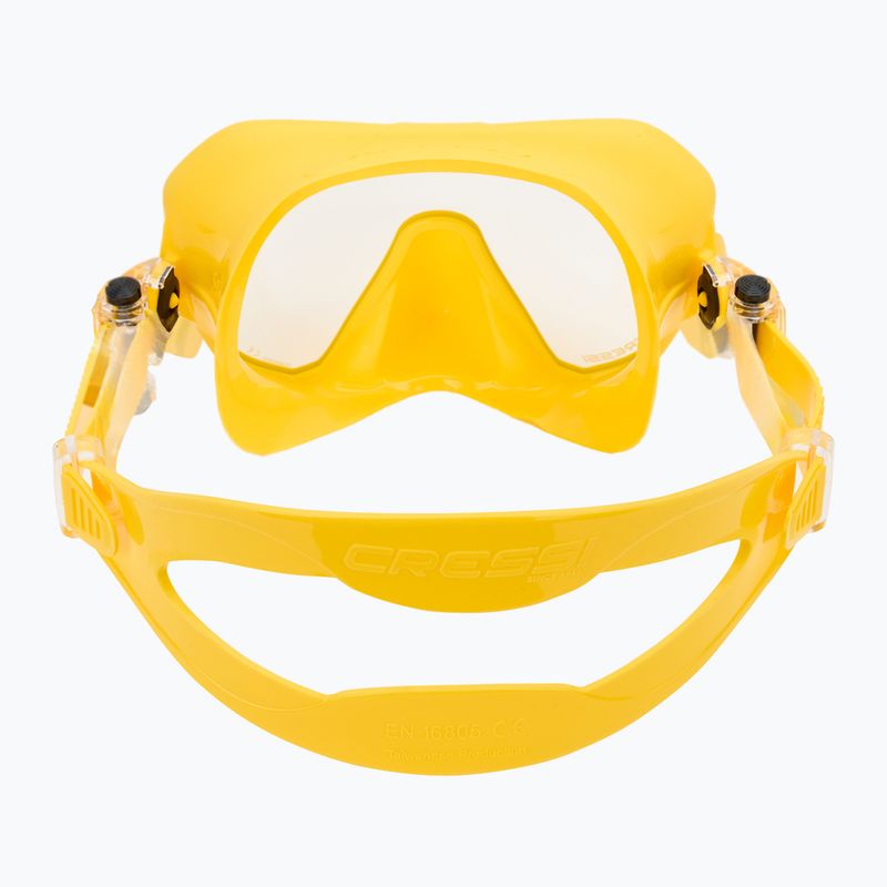 Cressi Z2 Small diving mask yellow 4