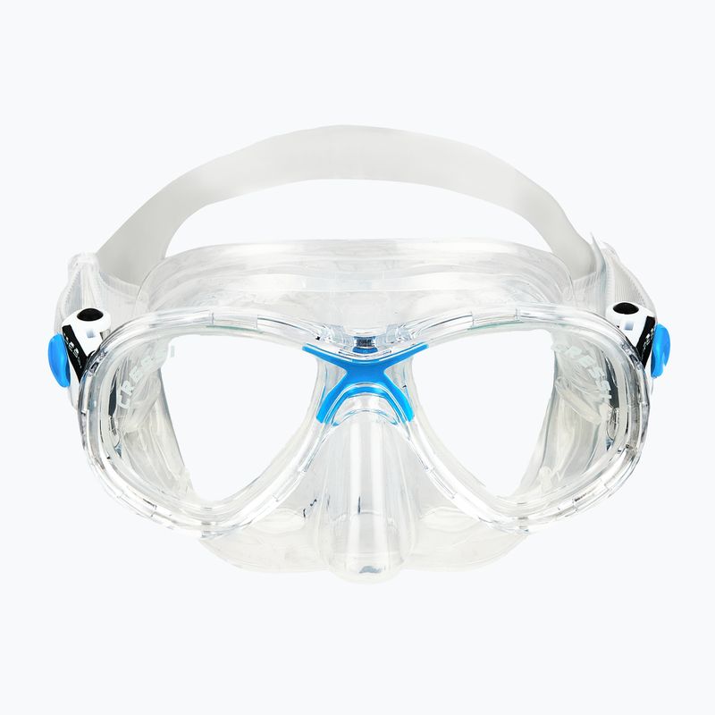 Cressi Marea + Seal Dry Jr clear/azure dive set 4