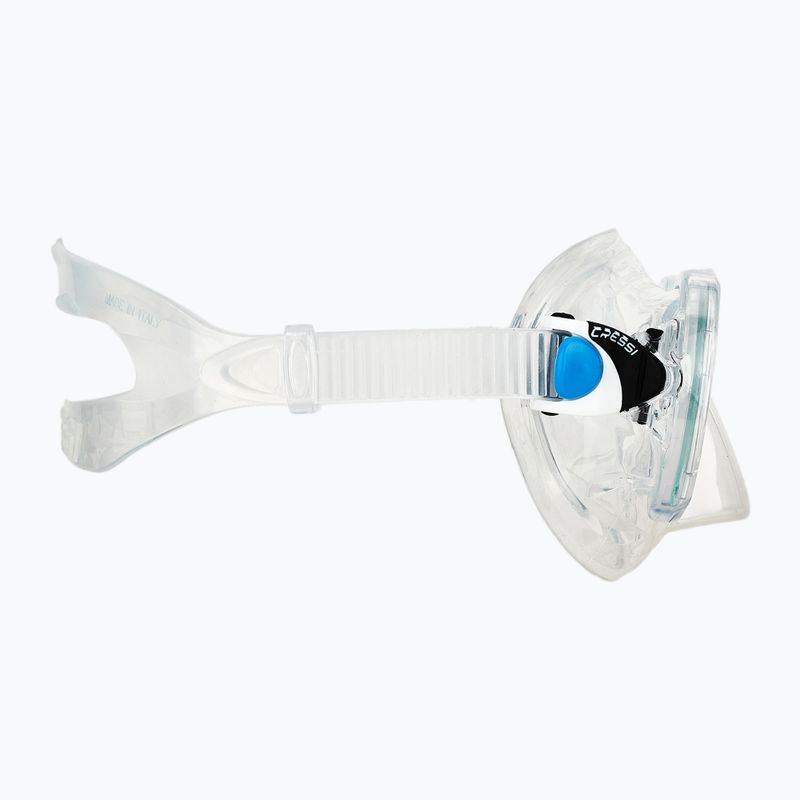 Cressi Marea + Seal Dry Jr clear/azure dive set 5