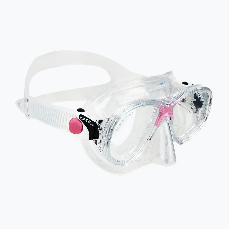 Cressi Marea + Seal Dry Jr dive set clear/pink 2