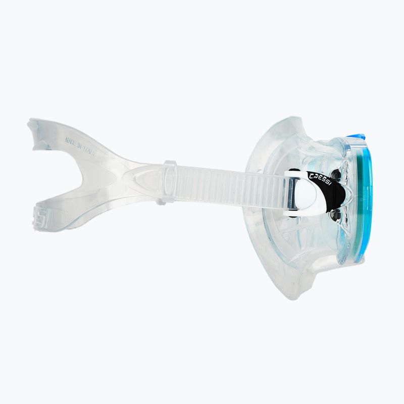 Cressi Estrella + Seal Dry clear/aquamarine diving set 5