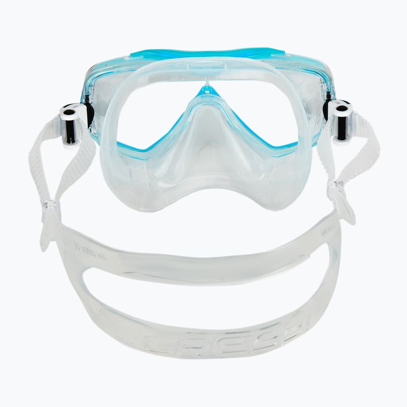 Cressi Estrella + Seal Dry clear/aquamarine diving set 6