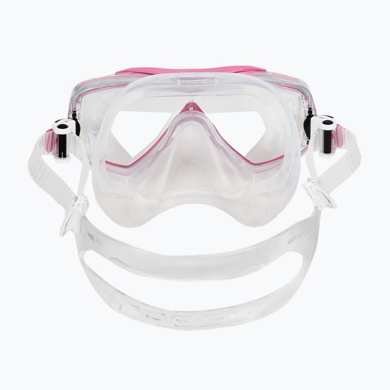 Cressi Estrella + Seal Dry clear/pink diving set 6