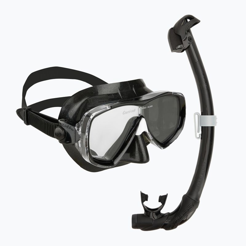 Cressi Estrella + Seal Dry diving set black/black