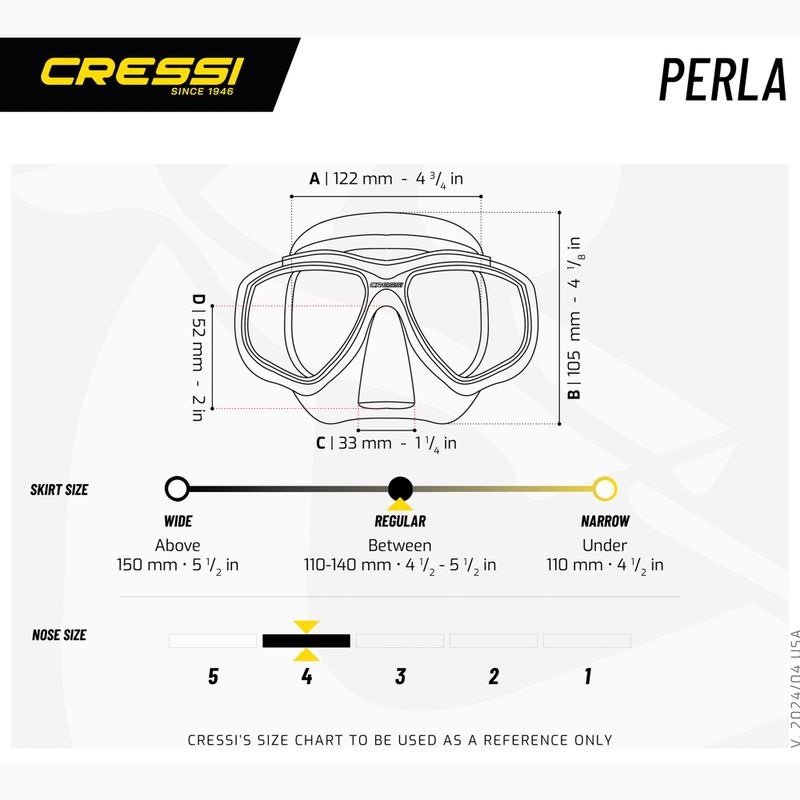 Cressi Perla diving mask black/blue 5