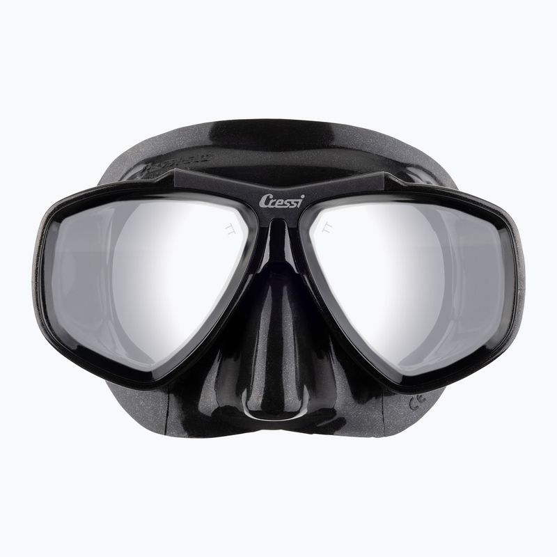 Cressi Focus diving mask black/black/silver 2