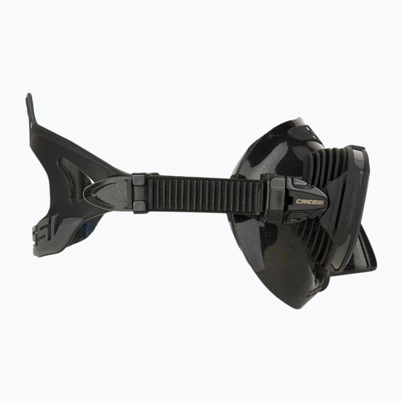 Cressi Prisma UV yellow/blue diving mask 3