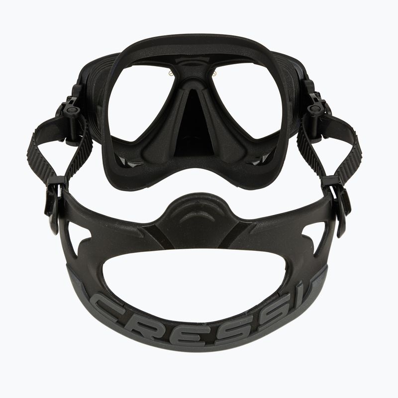 Cressi Prisma UV yellow/blue diving mask 4