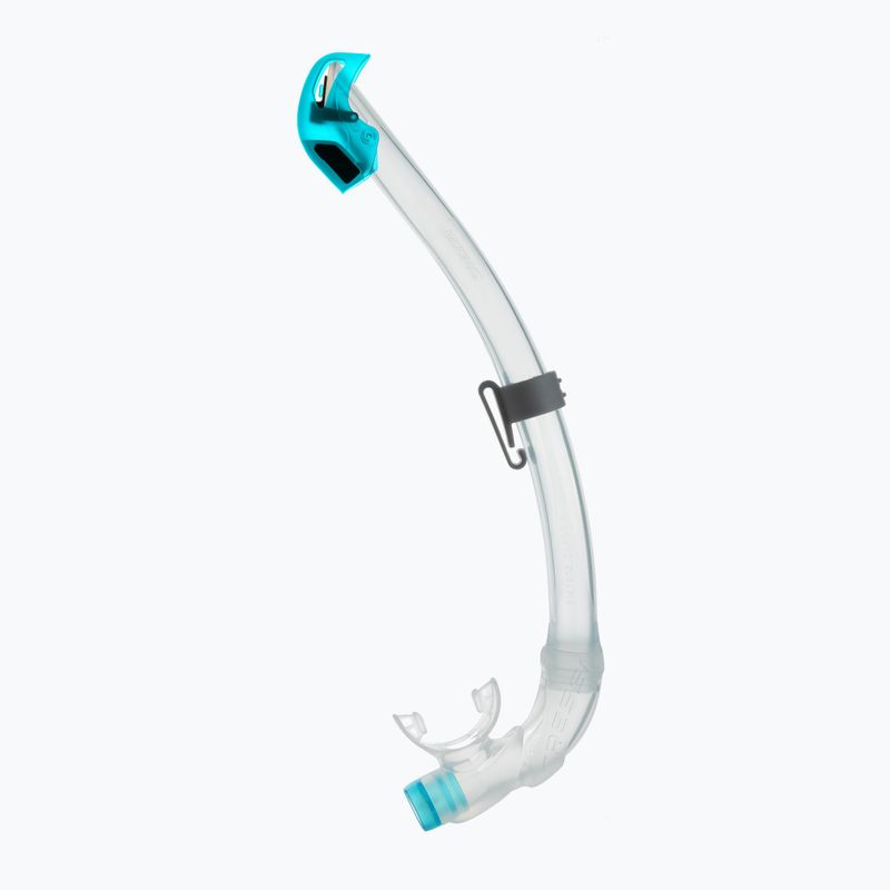 Children's snorkel Cressi Seal Dry clear/aquamarine