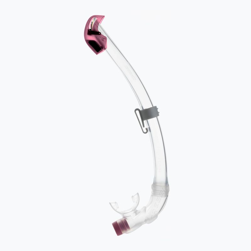 Children's snorkel Cressi Seal Dry clear/pink