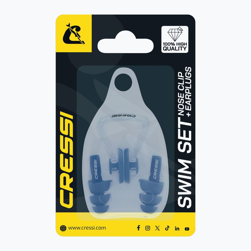 Cressi Aqua Kit Ear Plugs + Nose Clip black 4