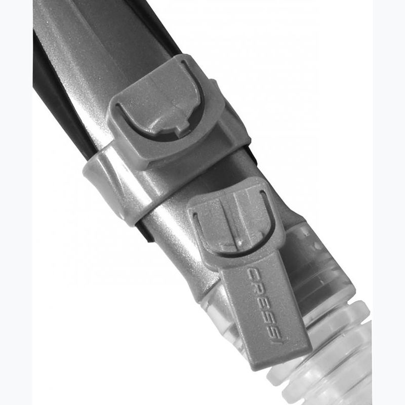 Cressi Alpha Ultra Dry clear/black/white snorkel 5