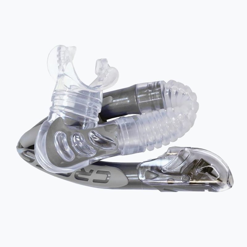 Cressi Alpha Ultra Dry clear/black/white snorkel 6