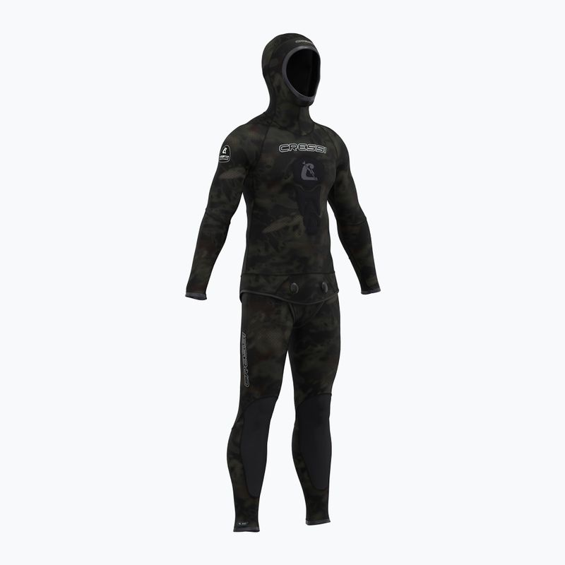 Cressi Posidonia 5mm camouflage two-piece diving wetsuit 2