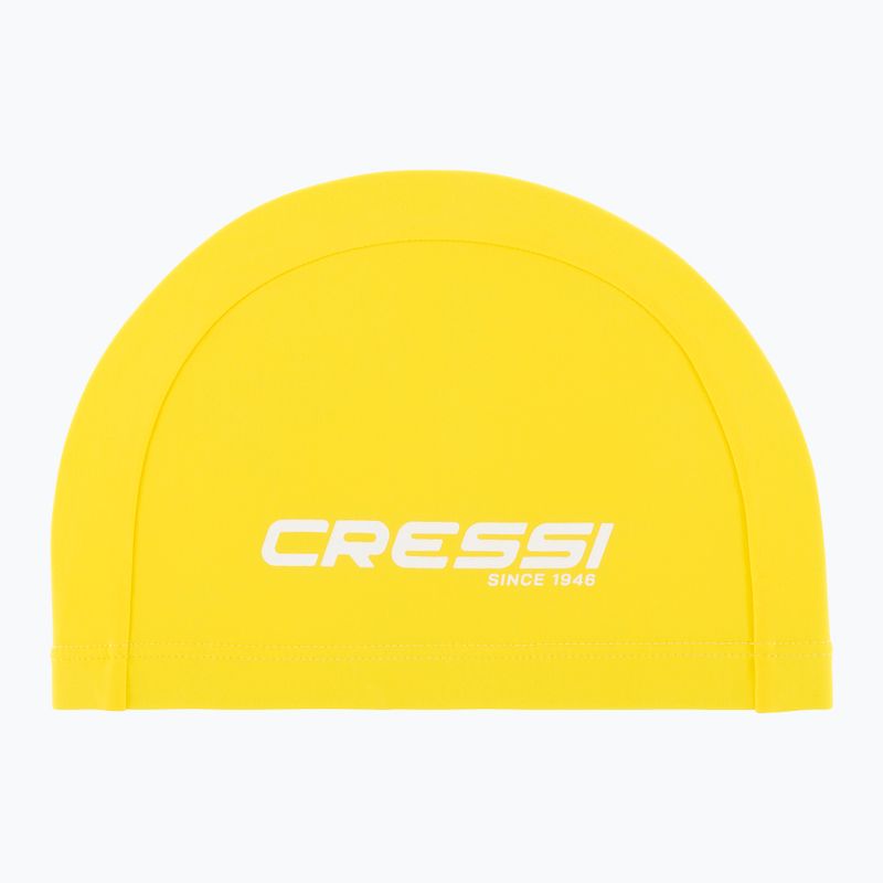 Cressi Tago yellow/whie swimming cap