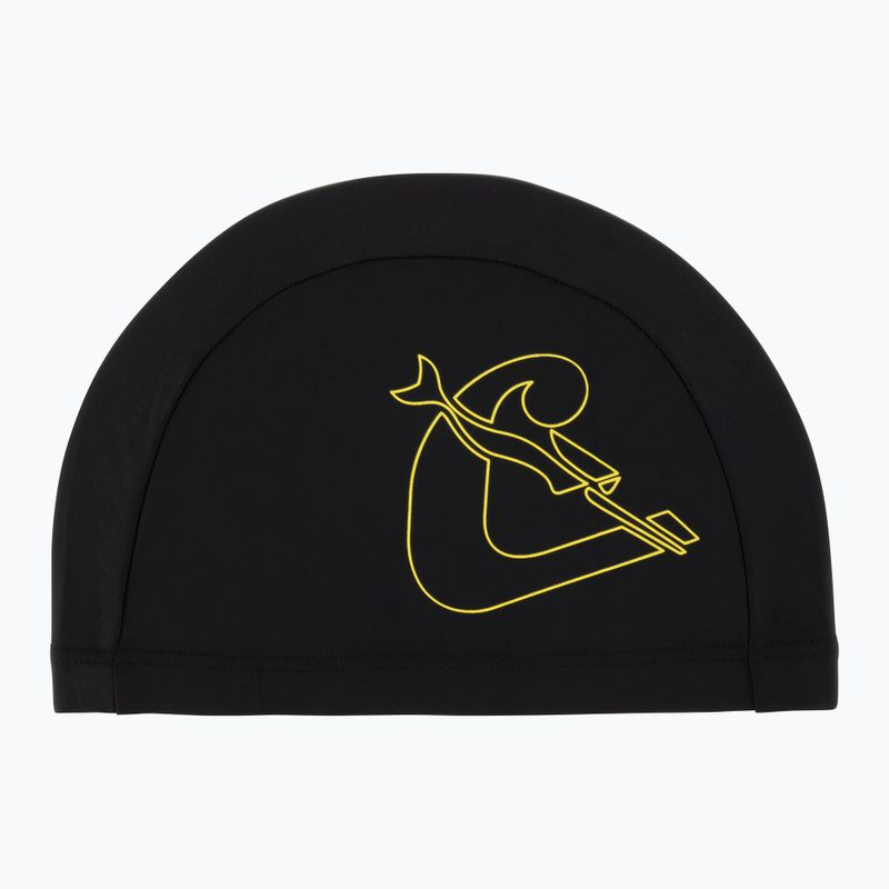 Cressi Tago black/yellow swimming cap 2