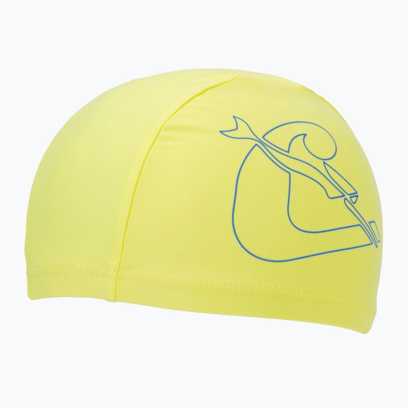 Children's swimming cap Cressi Tago lime/blue 2