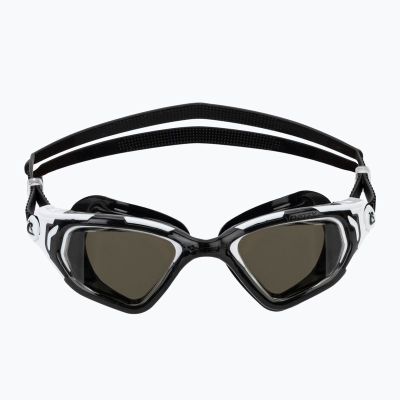 Cressi Vortex black/white smoke swim goggles 2