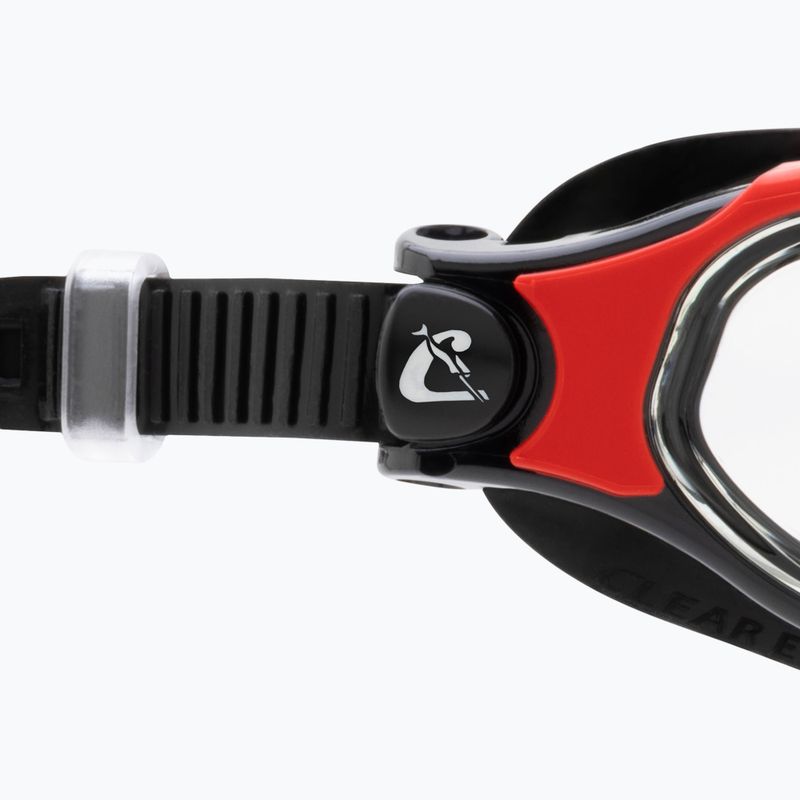 Cressi Clear Eyes swim goggles black/red 3
