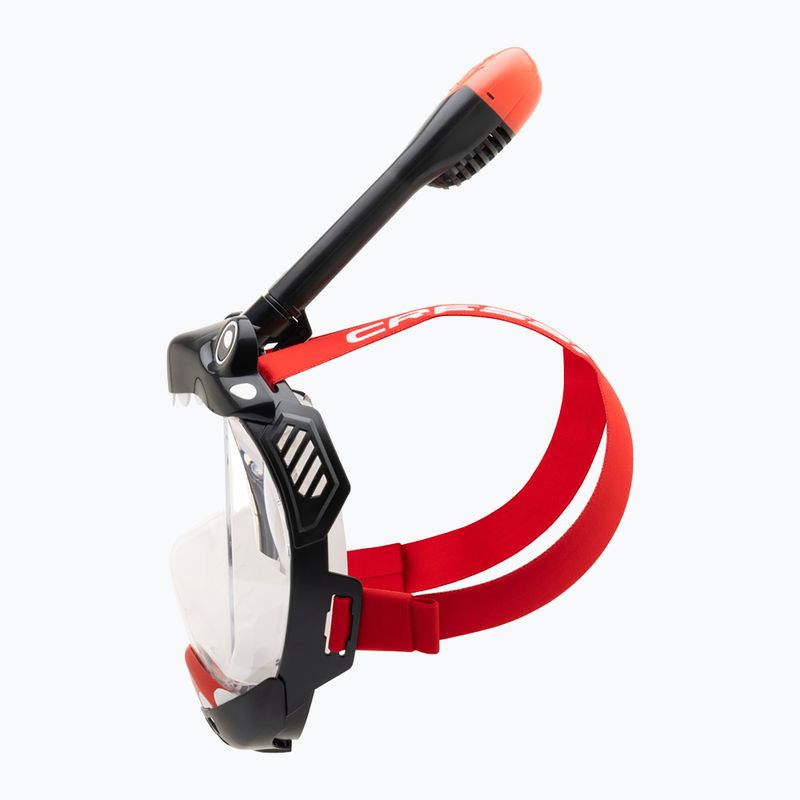 Children's full-face snorkelling mask Cressi Kiddy Full Face Jr black/clear/red 4
