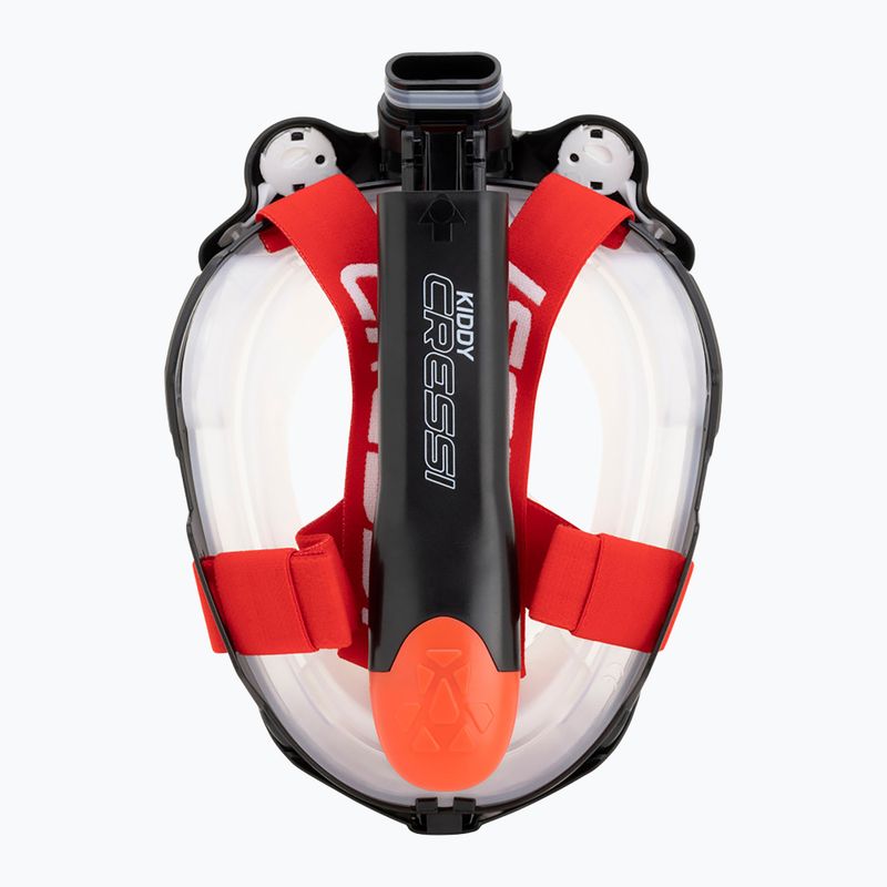 Children's full-face snorkelling mask Cressi Kiddy Full Face Jr black/clear/red 5