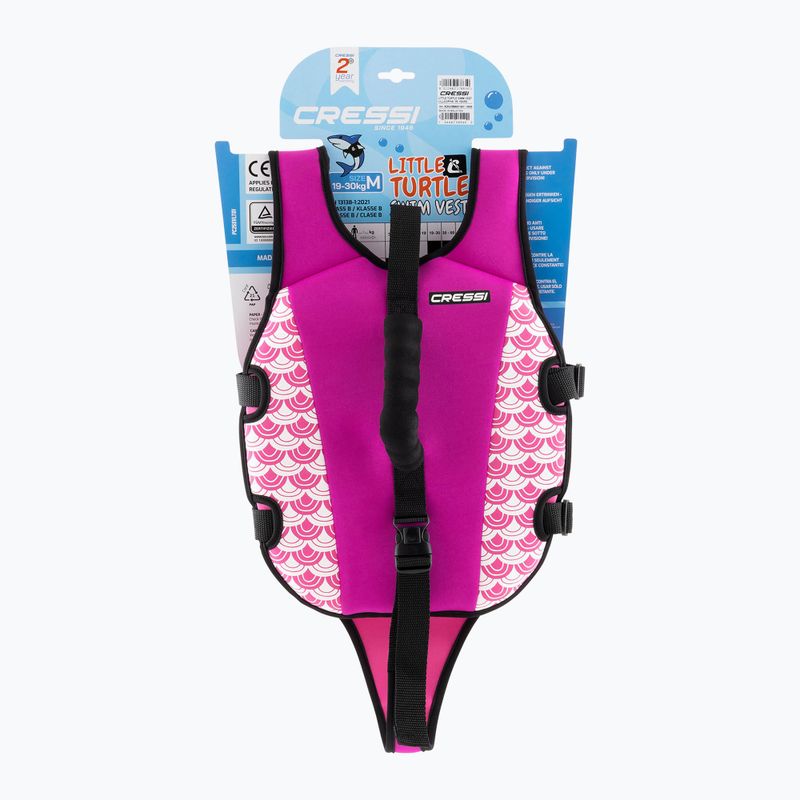 Children's swimming vest Cressi Little Turtle lilac/pink 5