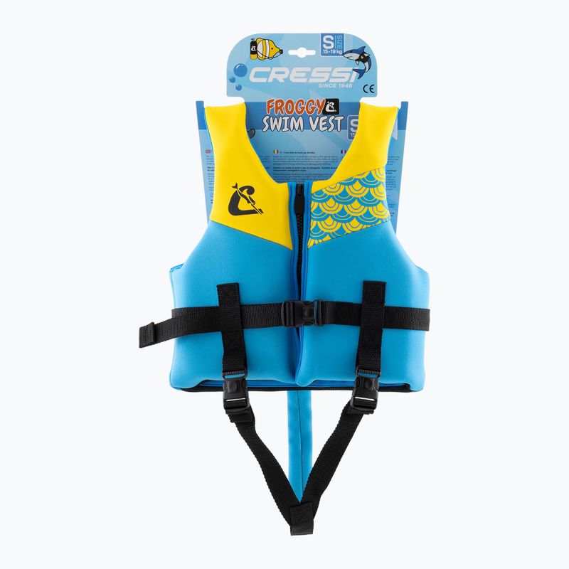 Children's swimming vest Cressi Froggy azure/yellow 5