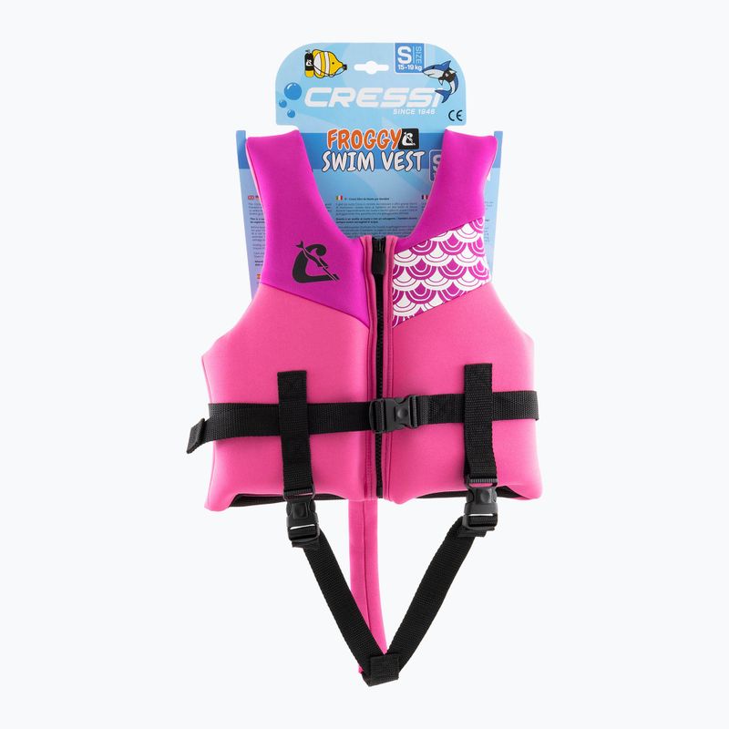 Children's swimming vest Cressi Froggy pink/lilac 5