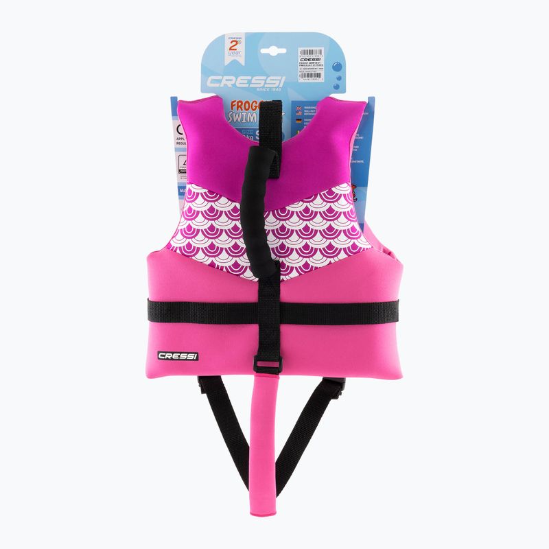 Children's swimming vest Cressi Froggy pink/lilac 6