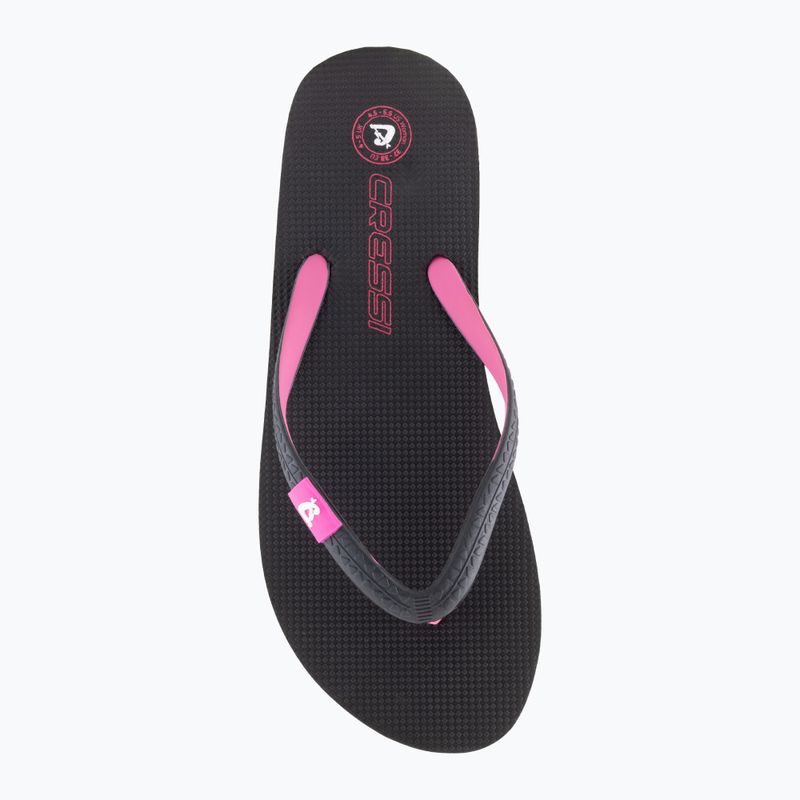 Women's flip-flops Cressi St Tropez black/fuchsia 3