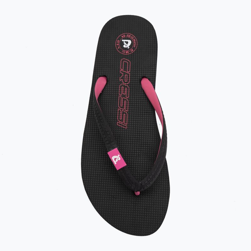 Women's flip-flops Cressi St Tropez black/fuchsia 5