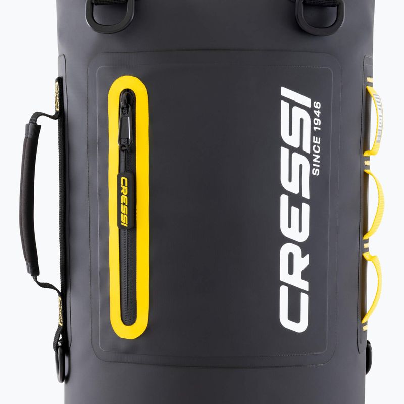 Waterproof bag Cressi Ocelot Dry Bag 20 l black/yellow 3