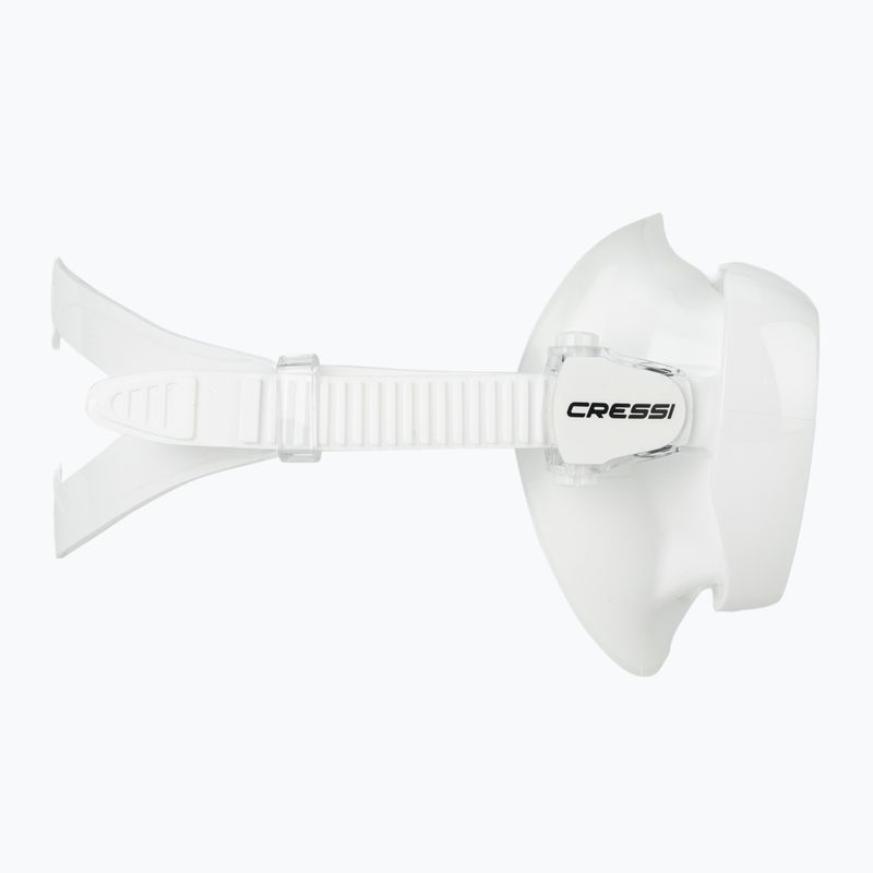 Women's diving mask Cressi Honey 420 UV white/white/yellow/blue 3