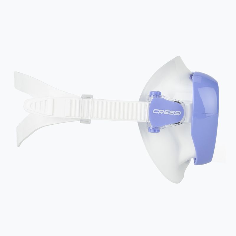 Women's diving mask Cressi Honey 420 UV white/lilac/blue/orange 3